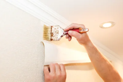 Pose de papier peint à Châtel-de-Joux — revêtements muraux et toiles de verre